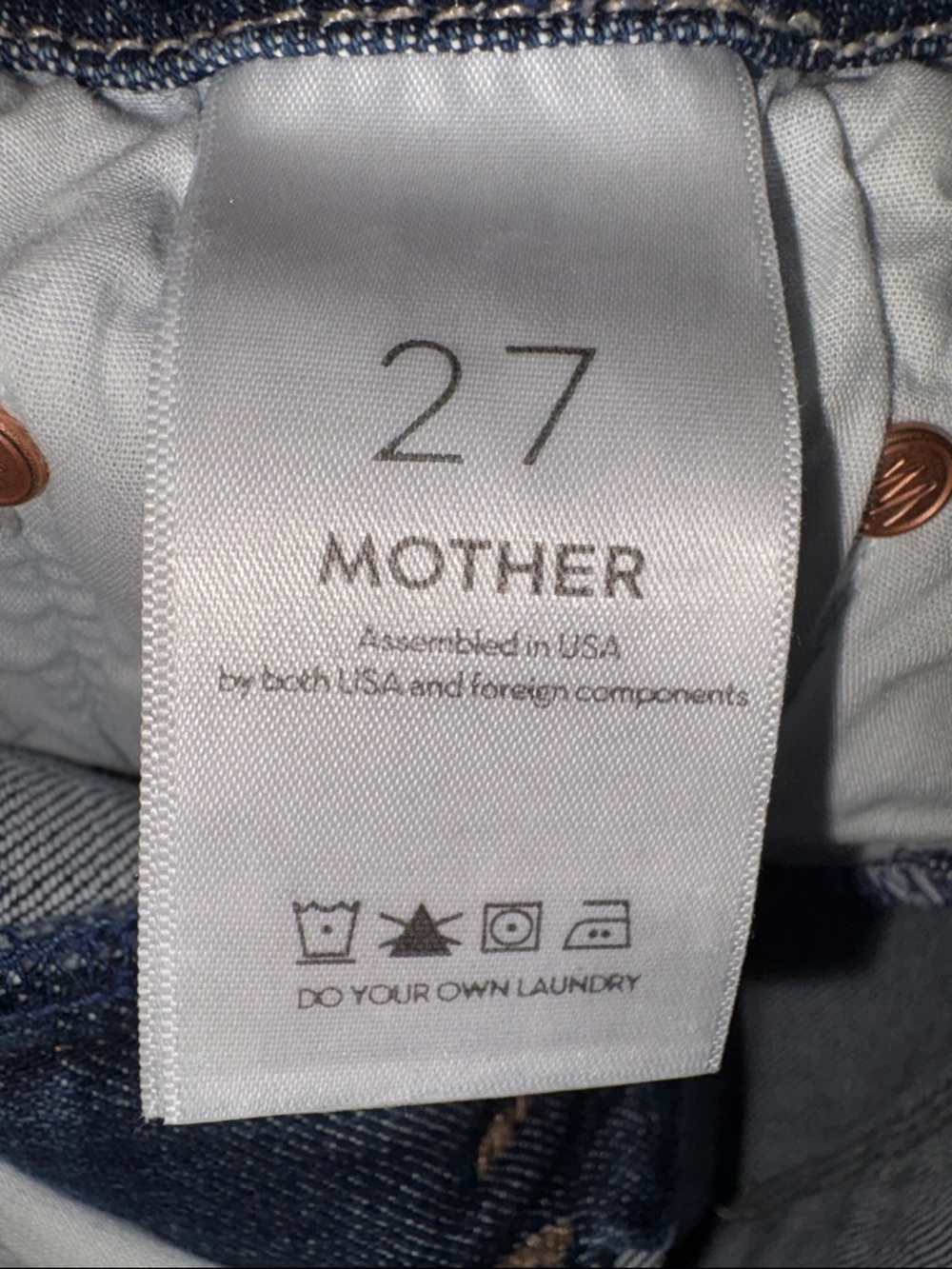 MOTHER The Looker Crop Switch it up  Denim Jeans 27 - Picture 6 of 6